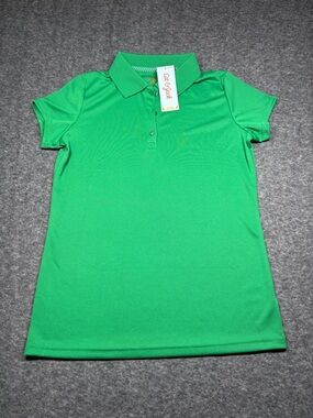 Cat & Jack Bright Green Girls' Polo Top